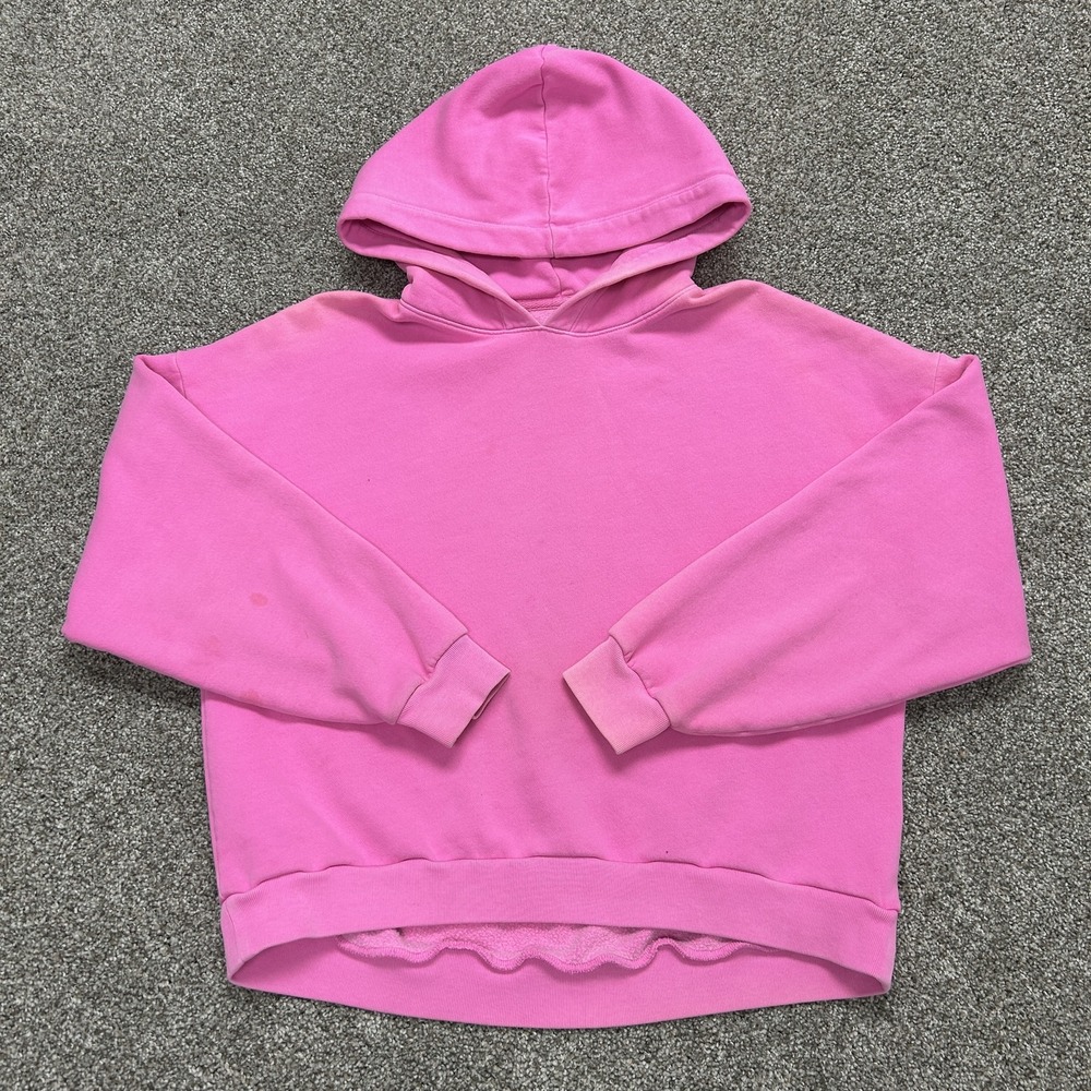 Gap Hoodie Womens Small Pink Fleece Relaxed Pullover Sweatshirt Solid Casual